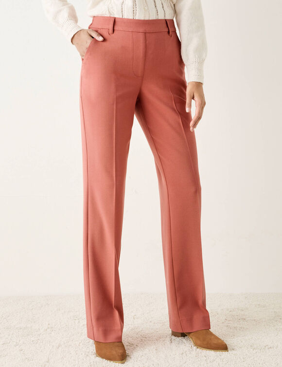 Pantalon élégant droit, uni (paprika) Pantalon élégant droit, uni (paprika)